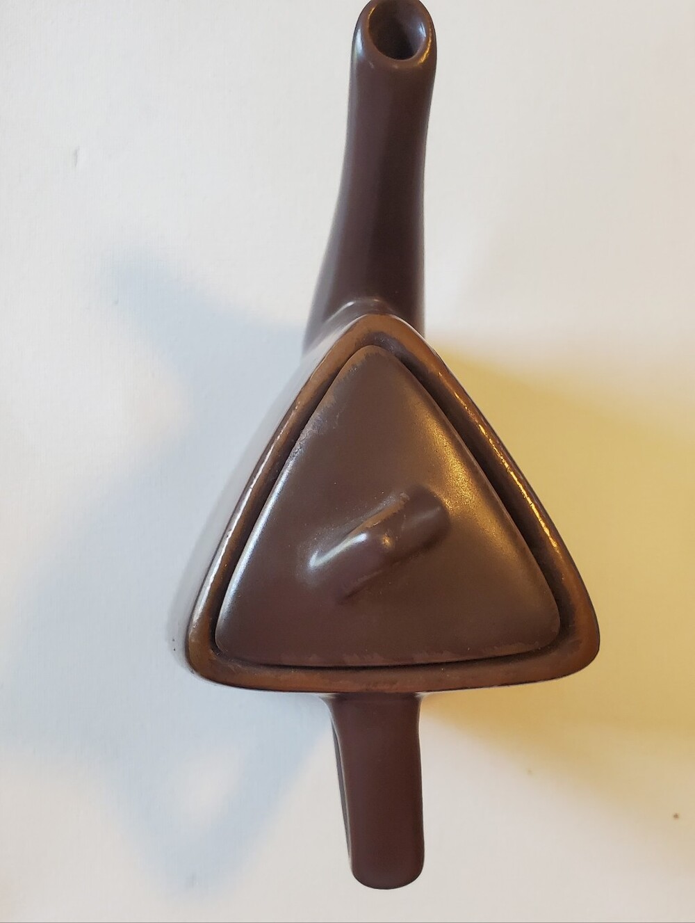 Brown Ceramic Triangle Teapot Modern Design With Lid‎ - Picture 11 of 16